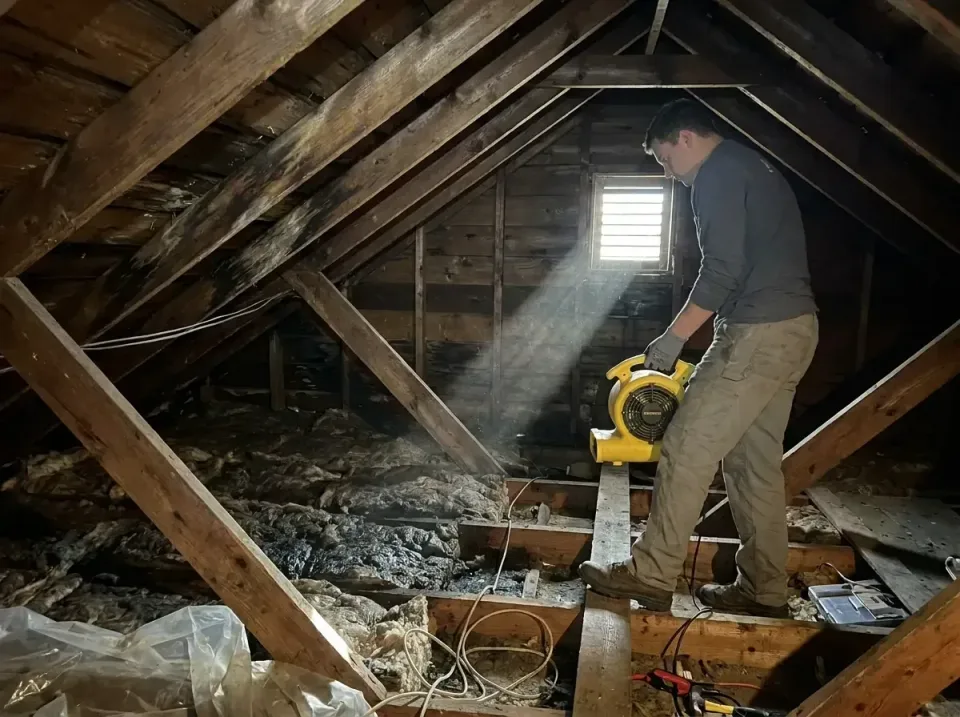 attic-water-damage-drying-proc-007 — frequently asked questions, Emergency Water Extraction & 24/7 Flood Response in Cuero,…